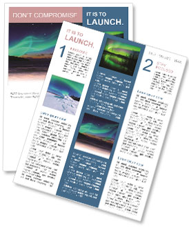 The Wonder And Beauty Of Aurora: Exploring The Natural Phenomenon Of Northern Lights Newsletter Template