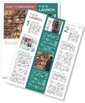 Creating A Visual Representation For Social Media Marketing In Business Newsletter Template