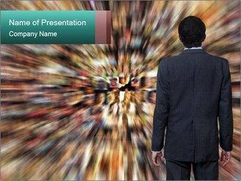 Lost Businessman PowerPoint Template