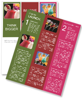 Popular Cocktail Series: Banana And Raspberry Daiquiri With Rum, Liqueur, And Lime Over Black Background, Garn Newsletter Template