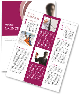 Pen-Written Graph Illustrated On Hand Newsletter Template