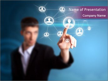 Network of Clients PowerPoint Template