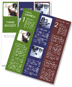 Classroom with Computers Newsletter Template