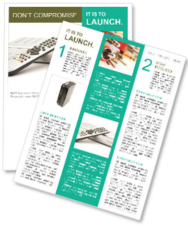 White Background Digital Tv: A Modern Entertainment Experience Newsletter Template