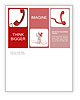 Isolated Illustration Of A Red Phone On A White Background Newsletter Template