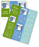 Isolated Symbol Of Leadership And Education With Gears And Cogs Inside A Human Head Shape, Representing The Transfer And Sharing Newsletter Template