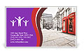 Street Decor: Two Eye-Catching Red Phone Booths Business Card Template