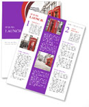 Street Decor: Two Eye-Catching Red Phone Booths Newsletter Template