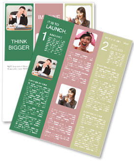 Office Portrait: Accountant Reviewing Receipts For Financial Analysis Newsletter Template