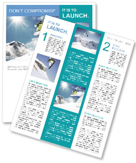Snowboarding During Winter Vacations Newsletter Template