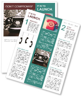 Desk Decor: Vintage Telephone Newsletter Template