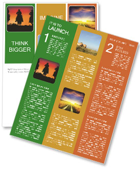 Vector Illustration Of Three Cowboys On A Sunset Background For Stock Use Newsletter Template