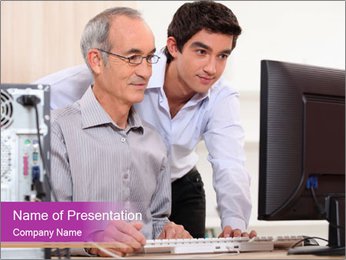 Call IT administrator PowerPoint Template