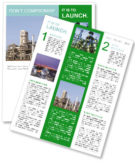 Rotterdam Netherlands' Harbor Houses An Oil Refinery. Newsletter Template