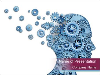Man Losing Memory PowerPoint Template