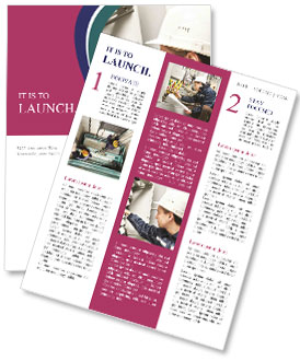 Electrician Inspecting High Voltage Power Line Distribution Fuseboard Switching On At Work Newsletter Template