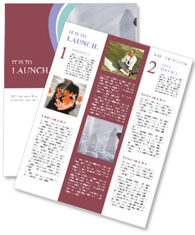 Phone Call Of A Businessman With Technology Background Newsletter Template