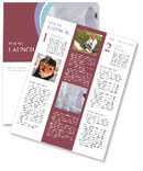 Phone Call Of A Businessman With Technology Background Newsletter Template