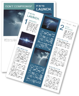 How To Observe And Capture The Beauty Of Lightning In Stormy Clouds Newsletter Template