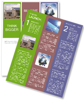 Solar-Powered Family Homes With Rooftop Solar Panels Newsletter Template