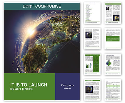 Detailed Map Word Template