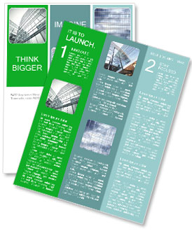 Dark High Rise Skyscrapers Seen From A Striking Perspective View Newsletter Template