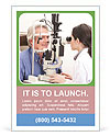Sight Testing Services Provided By An Optometrist For Patients. Ad Template