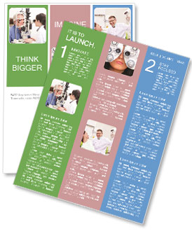 Sight Testing Services Provided By An Optometrist For Patients. Newsletter Template