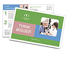 Sight Testing Services Provided By An Optometrist For Patients. Postcard Template