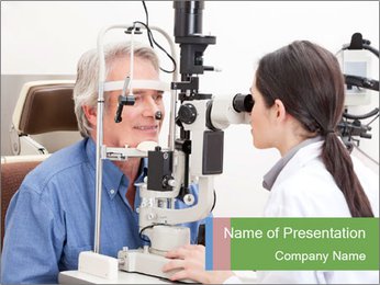 Optometrist Test PowerPoint Template