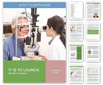 Sight Testing Services Provided By An Optometrist For Patients. Word Template