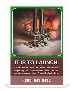 Creating Garments With A Sewing Machine: Tips And Techniques Ad Template