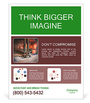 Creating Garments With A Sewing Machine: Tips And Techniques Poster Template