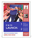 Technology: Human Hands Holding A Smartphone And Tablet Computer Poster Template