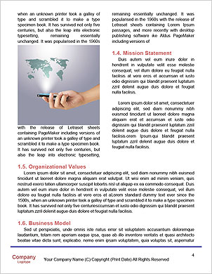 Technology: Human Hands Holding A Smartphone And Tablet Computer Word Template - Page 4
