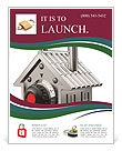 House-Shaped Padlock For Home Security: A Unique Concept Flyer Template