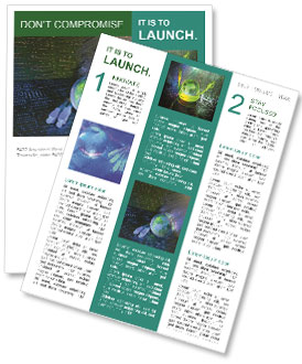 Technology-Style Fiber Cable On Fiber Optic Background: A Modern Connectivity Solution Newsletter Template