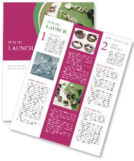 Murano Glass Jewellery Set With Chamomile Design Newsletter Template