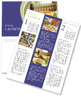 Healthy Self-Service Salad Lunch On Canteen Serving Tray At Cafeteria Newsletter Template