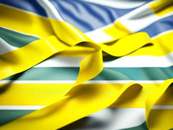 The flag of the country of south africa PowerPoint Template