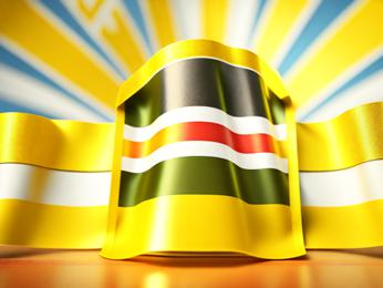 The flag of the country of south africa PowerPoint Template