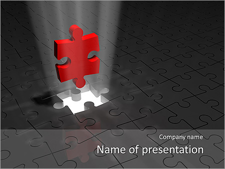 3D Puzzle Animated PowerPoint Template