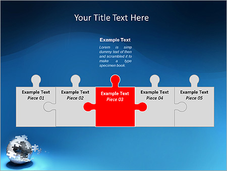 Globe Puzzle Animated PowerPoint Template - Slide 19
