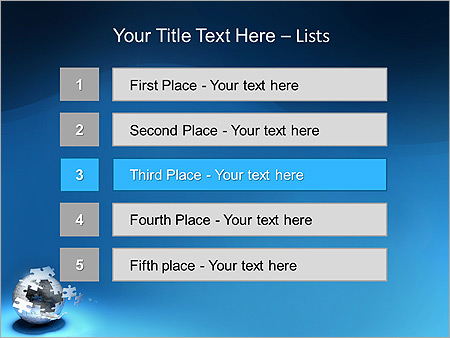 Globe Puzzle Animated PowerPoint Template - Slide 2