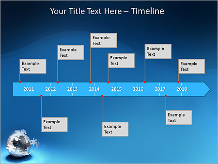 Globe Puzzle Animated PowerPoint Template - Slide 6