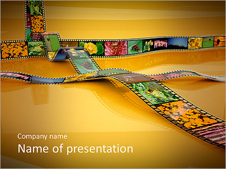 Film Footage Animated PowerPoint Template
