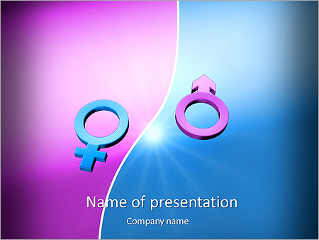 Man and Woman Beginning Animated PowerPoint Template