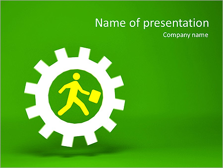 Running Business Animated PowerPoint Template