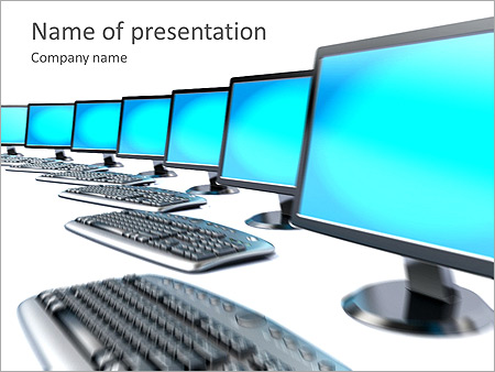 Modern Monitors Animated PowerPoint Template
