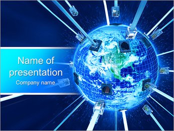 Global Connection Sjablonen PowerPoint presentatie